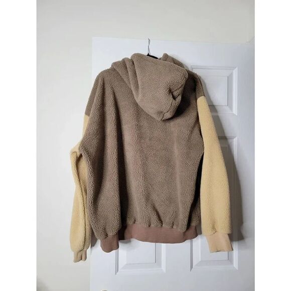 NAP LOUNGEWEAR. Contrast-Trim Hooded Terry Jacket M - Picture 5 of 14